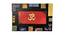 Wooden 3D Handmade Rectangle Wall Art in Red with Om (Multicolor) by Urban Ladder - Front View Design 1 - 821193