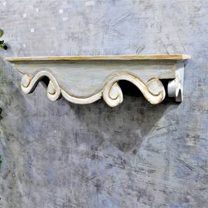 disoo fashions Royle White Solid Wood Wall Shelf-picture-15
