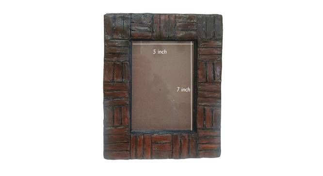 Brown Corrugated Paper Tiling hand work photo frame use as table top or wall hanging (Brown) by Urban Ladder - Front View Design 1 - 821291