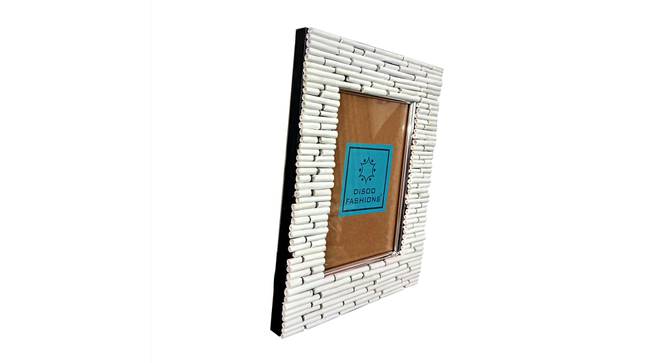 WhitePiping handmade photo frame use it as Table Top or Wall hanging (White) by Urban Ladder - Front View Design 1 - 821294
