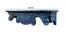 Seabrook Solid Wood Wall Shelf (Blue) by Urban Ladder - Design 1 Dimension - 821309
