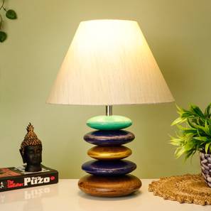 Cleveland Beige Cotton Shade Table Lamp with Solid Wood Base-image-22