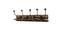 Elsworth Solid Wood Wall Hooks (Brown) by Urban Ladder - Front View Design 1 - 821482