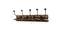 Elsworth Solid Wood Wall Hooks (Brown) by Urban Ladder - Design 1 Dimension - 821499