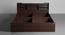 Bed ES | Engineered Wood King Size Bed with Box Storage (Chestnut Dark) (King Bed Size, Chestnut Dark Finish) by Urban Ladder - Design 1 Side View - 822635