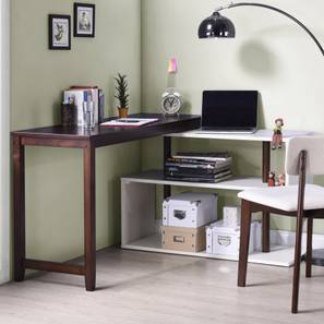 Home Office Furniture Chairs Table Design Online Urban Tolstoy Study Table Dark Walnut Finish