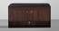 Footsie - Engineered Wood Horizontal Shoe Rack with Cushion Seat, (2 Door, 15 Pair, Dark Walnut) (Dark Walnut Finish) by Urban Ladder - Front View - 