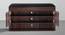 Footsie - Engineered Wood Horizontal Shoe Rack with Cushion Seat, (2 Door, 15 Pair, Dark Walnut) (Dark Walnut Finish) by Urban Ladder - Close View - 
