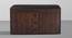 Footsie - Engineered Wood Horizontal Shoe Rack with Cushion Seat, (2 Door, 15 Pair, Dark Walnut) (Dark Walnut Finish) by Urban Ladder - Zoomed Image - 