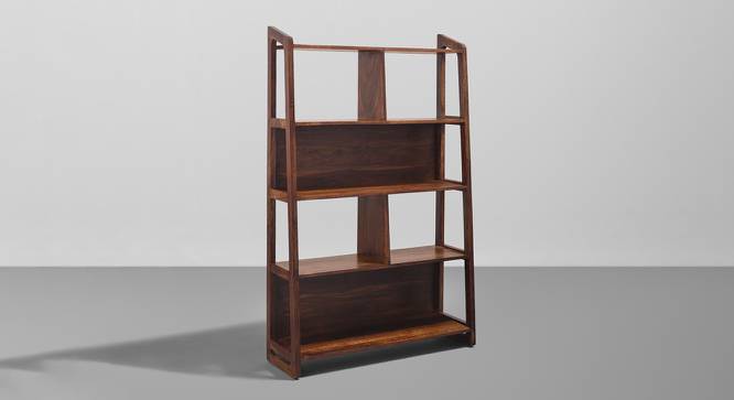 Wordle - Solid Sheesham Wood Book Shelf (4 Shelves, Provincial Teak Finish, Set of 1) (PROVINCIAL TEAK Finish) by Urban Ladder - Side View - 