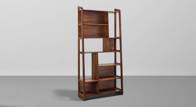 Wordle - Solid Sheesham Wood Book Shelf (6 Shelves, Provincial Teak Finish, Set of 1) (PROVINCIAL TEAK Finish) by Urban Ladder - Cross View - 