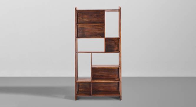 Wordle - Solid Sheesham Wood Book Shelf (6 Shelves, Provincial Teak Finish, Set of 1) (PROVINCIAL TEAK Finish) by Urban Ladder - Front View - 