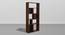 Jigsaw - Engineered Wood Book Shelf (5 Shelves, Dark Walnut & Slate Grey Finish, Set of 1) (Dark Walnut & Slate Grey Finish) by Urban Ladder - Front View - 