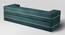 SofaBed - Foldable Sofa Cum Bed with Washable Zipper Cover, Deep Teal, 75 x 48 x 10 (3 Seater) (Blue) by Urban Ladder - Rear View - 