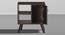 Bestie - Engineered Wood Bedside Table (2 Shelves & 1 Door, Dark Walnut & Slate Grey Finish) (Dark Walnut & Slate Grey Finish) by Urban Ladder - Storage Image - 