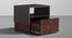 Pal - Engineered Wood Bedside Table (1 Shelf & 1 Drawer, Dark Walnut & Slate Grey Finish) (Dark Walnut & Slate Grey Finish) by Urban Ladder - Storage Image - 