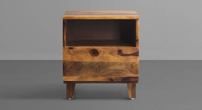 Ally - Sheesham Wood Bedside Table (Provincial Teak Finish) (PROVINCIAL TEAK Finish) by Urban Ladder - Close View - 