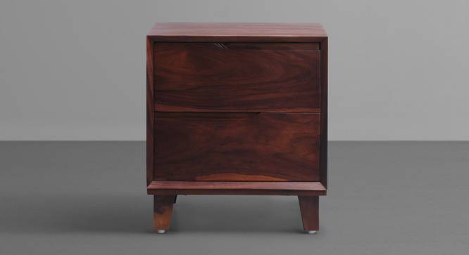 Mate - Sheesham Wood Bedside Table (Honey Brown Finish) (Honey Brown Finish) by Urban Ladder - Cross View - 