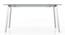 Carmen 6 Seater Dining Table Finish: Chrome (Silver Finish) by Urban Ladder - Storage Image - 
