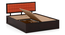 Florence Storage Bed (Solid Wood) (Mahogany Finish, Queen Bed Size, Lava, Box Storage Type) by Urban Ladder - Storage Image - 