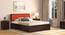 Florence Storage Bed (Solid Wood) (Mahogany Finish, King Bed Size, Lava, Box Storage Type) by Urban Ladder - Full View - 
