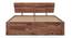 Marieta Storage Bed (Solid Wood) (Teak Finish, King Bed Size, Box Storage Type) by Urban Ladder - Cross View - 