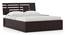 Stockholm Storage Bed (Solid Wood) (Mahogany Finish, King Bed Size, Box Storage Type) by Urban Ladder - Front View - 