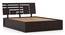 Stockholm Storage Bed (Solid Wood) (Mahogany Finish, King Bed Size, Box Storage Type) by Urban Ladder - Front View - 