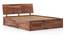 Valencia Storage Bed (Solid Wood) (Teak Finish, Queen Bed Size, Box Storage Type) by Urban Ladder - Cross View - 