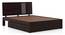 Alaca Storage Bed (Solid Wood) (Mahogany Finish, King Bed Size, Drawer Storage Type) by Urban Ladder - Cross View - 