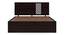Alaca Storage Bed (Solid Wood) (Mahogany Finish, King Bed Size, Drawer Storage Type) by Urban Ladder - Front View - 