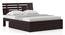 Stockholm Storage Bed (Solid Wood) (Mahogany Finish, King Bed Size, Drawer Storage Type) by Urban Ladder - Cross View - 