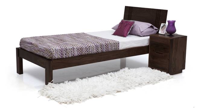 Yorktown Single Bed (Mahogany Finish, Without Trundle) by Urban Ladder
