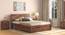 Terence Storage Bed (Solid Wood) (Teak Finish, Queen Bed Size, Drawer Storage Type) by Urban Ladder - Full View - 