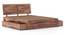 Terence Storage Bed (Solid Wood) (Teak Finish, Queen Bed Size, Drawer Storage Type) by Urban Ladder - Storage Image - 
