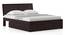 Terence Storage Bed (Solid Wood) (Mahogany Finish, King Bed Size, Drawer Storage Type) by Urban Ladder - Cross View - 