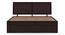 Terence Storage Bed (Solid Wood) (Mahogany Finish, King Bed Size, Drawer Storage Type) by Urban Ladder - Front View - 