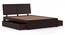 Terence Storage Bed (Solid Wood) (Mahogany Finish, King Bed Size, Drawer Storage Type) by Urban Ladder - Storage Image - 
