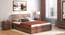Valencia Storage Bed (Solid Wood) (Teak Finish, King Bed Size, Drawer Storage Type) by Urban Ladder - Full View - 