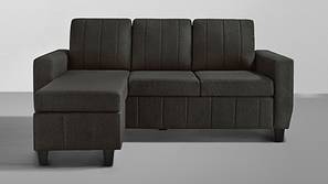 Bae Sectional Fabric Sofa (Woody Brown)