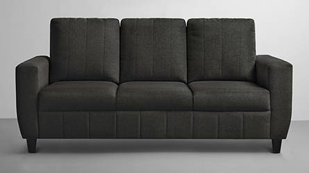 Bae Fabric Sofa (Woody Brown) by Urban Ladder - - 