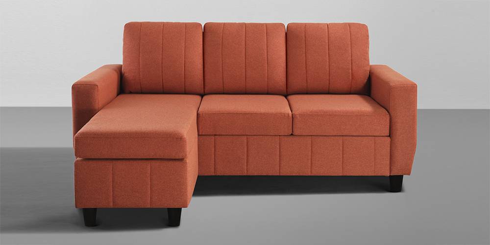 Bae Sectional Fabric Sofa (Ember Orange) by Urban Ladder - - 
