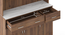 Hubert 6 Door Tall Display Cabinet (Classic Walnut Finish) by Urban Ladder - Dimension - 