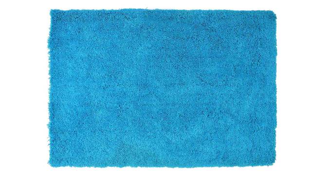Blue Solid Soft Feel Anti-Skid Polyester Carpet (Blue, 3 x 5 Feet Carpet Size) by Urban Ladder - - 