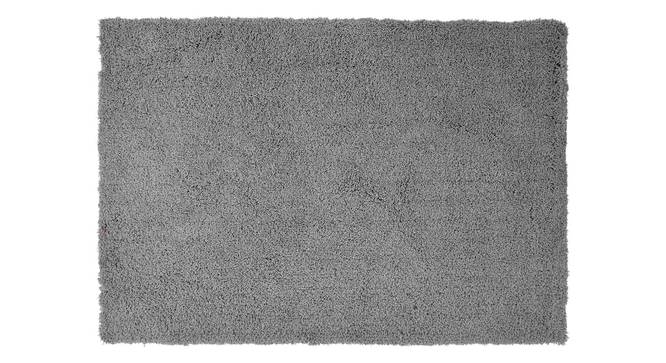 Silver Solid Soft Feel Anti-Skid Polyester Carpet (Silver, 5 x 7 Feet Carpet Size) by Urban Ladder - - 