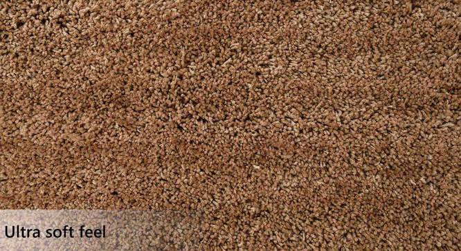 Beige Solid Soft Feel Anti-Skid Polyester Carpet (Beige, 4 x 6 Feet Carpet Size) by Urban Ladder - - 
