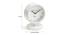 Charming White Table Clock By Cocovey Homes (White) by Urban Ladder - Ground View Design 1 - 823907