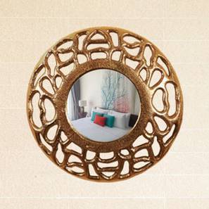 Home Decor Design Gold Metal Circular Wall Mirror
