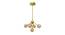 Cassia Metal Chandeliers (Gold) by Urban Ladder - Front View Design 1 - 824495