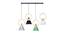 Mela Metal Chandeliers (multi-color) by Urban Ladder - Design 1 Side View - 824504